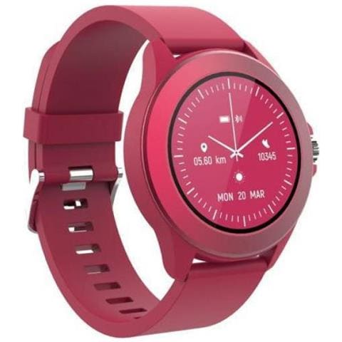 Smartwatch Bluetooth Colorato Monitoraggio Salute Notifiche Waterproof, Rosso - Foto 2