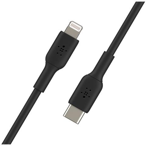 CAVO IN PVC DA USB-C A LIGHTNING 2M - NERO - Foto 1