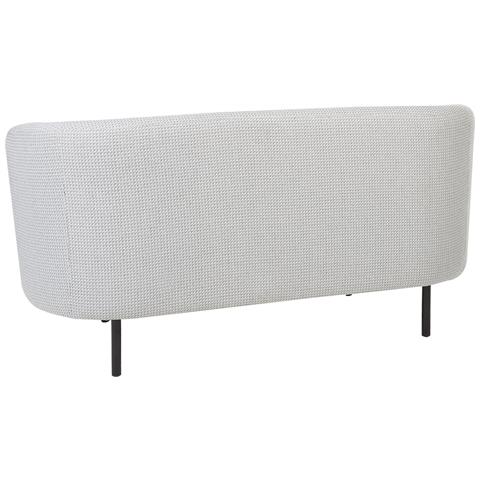 Divano 2 Posti Loen Tessuto Nero /bianco - Foto 2