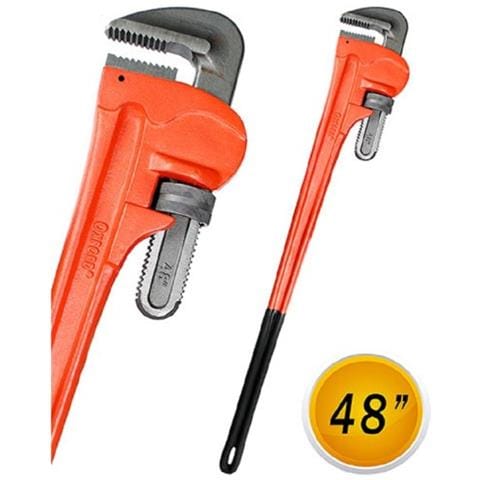 Trade Shop - Chiave Giratubi Americano 48"" Apertura Regolabile 1200mm Chiave Inglese Tubo - Foto 1