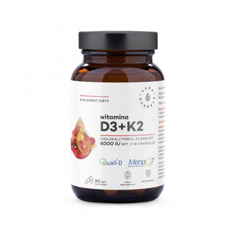 Aura Herbals Vitamina D3 4000 Ui + K2 90 Capsule - Foto 1
