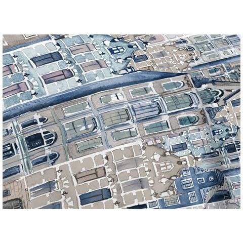 Completo Lenzuola Linea Pensieri Delicati 100% Cotone Disegno Volare Singolo Azzurro - Foto 2