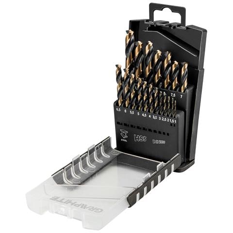Punte Per Metallo Hss-cnc, 124°, ""pro-tec"", 1,0-10,0 Mm, Set Da 19 Pz. - Foto 1