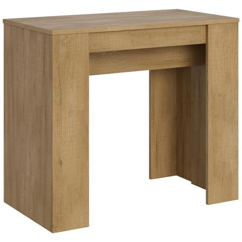 Consolle Allungabile 90x48/204 Cm Basic Small Quercia Natura - Foto 1