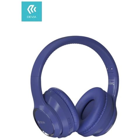 Cuffia wireless V2 EM039 bluetooth V. 5.2 ricaricabile Blu - Foto 1
