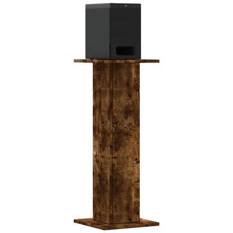 Supporti Altoparlanti 2 Pz Rovere 30x30x80 Cm Legno Multistrato - Foto 3