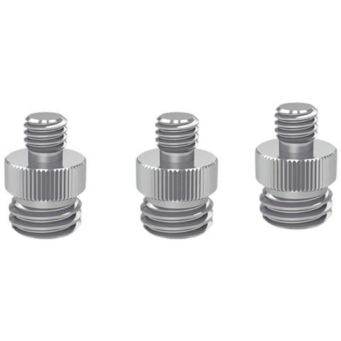 Set Di Adattatori Per Treppiede Da 5: Adattatore Filettato Da 1/4-20 Pollici A 5/8-11 Pollici Silver 3/8-16 - Foto 3