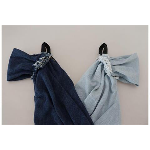 Miniabito In Denim Patchwork Blu Bicolore - It38-xs - Foto 5