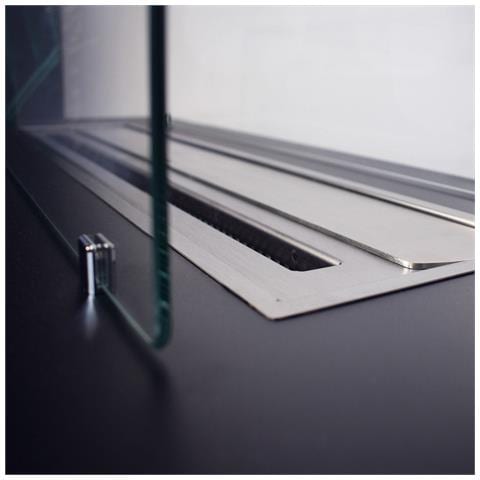 Camino A Bioetanolo Da Terra Per Interno Esterno Caravaggio Nero L100xp40xh40 Cm - Foto 5