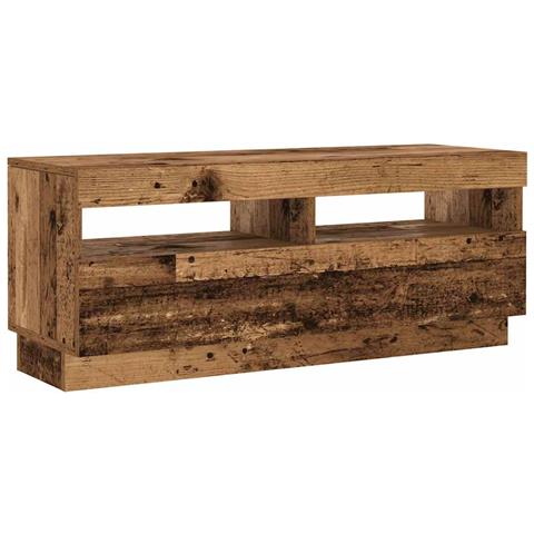 Mobile Porta TV con LED Legno Antico 100x35x40 cm Truciolato - Foto 2