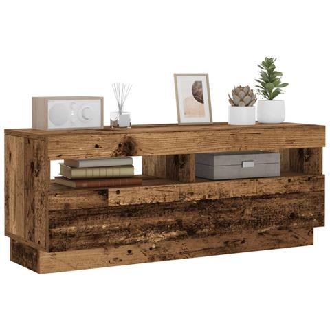 Mobile Porta TV con LED Legno Antico 100x35x40 cm Truciolato - Foto 10