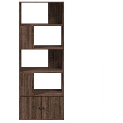 Libreria Rovere Marrone 70x36x189 Cm In Legno Multistrato - Foto 3
