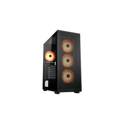 Cougar Gaming Mx220 Case Atx Midi Tower Rgb Black Pannelo Frontale Ventilato Magnetico Pannello Laterale In Vetro Temperato 4 Ventole Argb 120mm Preinstallate Nero - Foto 1