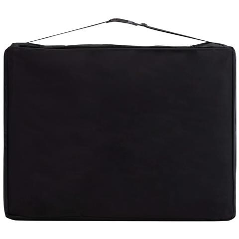 Lettino Da Massaggio Pieghevole A 2 Sezioni In Legno Nero - Foto 8