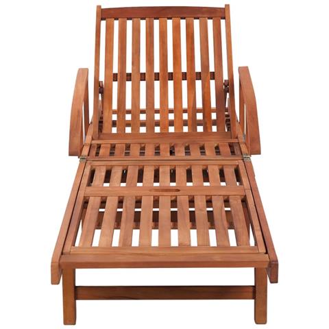 Lettini Prendisole 2 Pz Con Tavolo In Massello Di Acacia - Foto 1