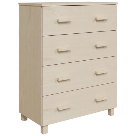 Credenza Hamar Ambra 79x40x103,5 Cm In Legno Massello Di Pino - Foto 1