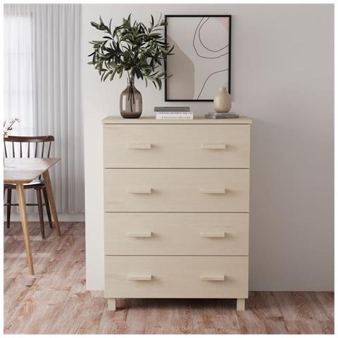 Credenza Hamar Ambra 79x40x103,5 Cm In Legno Massello Di Pino - Foto 8