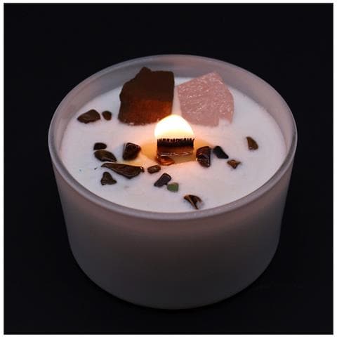 Candela Di Soia Cristallo Chakra Sacrale - Foto 2