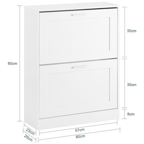 Scarpiera 60x23x79cm Fsr137-w - Foto 2