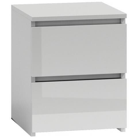 M2 BIEL POLYSK FRONT comodino 2 cassetto /cassetti Bianco - Foto 1
