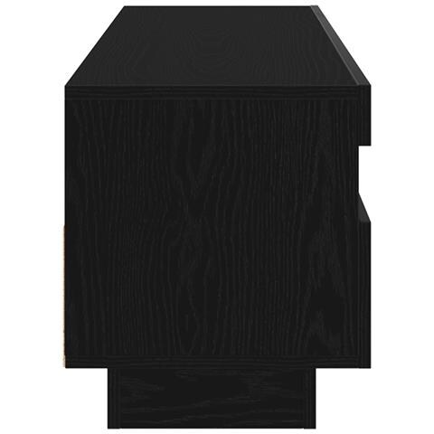 Mobile TV  con luci LED Rovere Nero 100x35x40 cm in legno ingegnerizzato - Foto 2