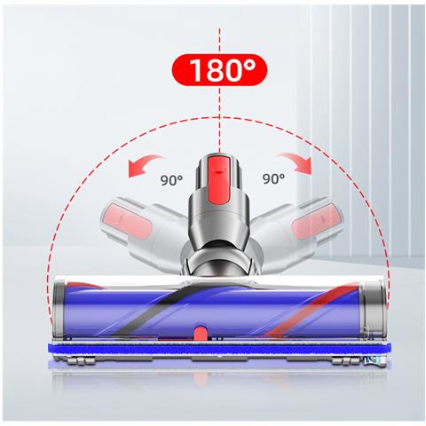 Testina Per Aspirapolvere Con Luce Verde Anti-groviglio Per Dyson V7-v11 - Foto 2