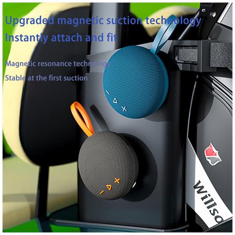 Altoparlante Bluetooth Magnetico Impermeabile Black - Foto 7