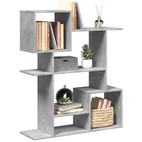 Libreria Divisorio Grigio Cemento 92x29x112 cm in Truciolato - Foto 2