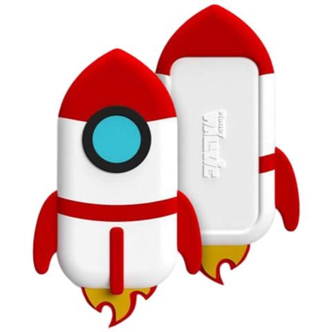 Portafoglio Contactless Con Guscio Modello Rocket Compatto E Facile Da Usare, Bianco - Foto 1