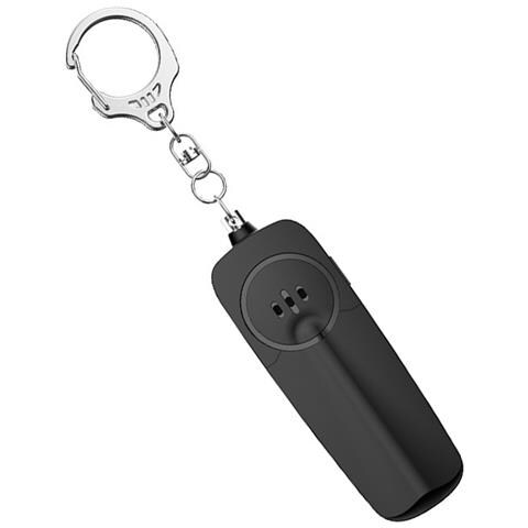Portachiavi Allarme Personale Con Luce Led - Allarme Forte 130db, Alimentato A Batteria Aaa Black - Foto 2