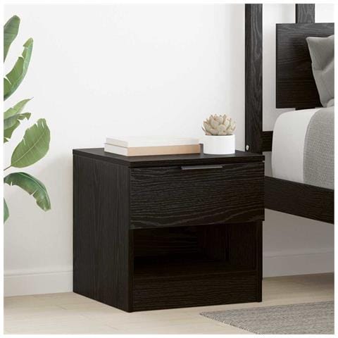 Armadietto per letto 2 pcs Rovere nero 40 x 39 x 40 cm - Foto 2
