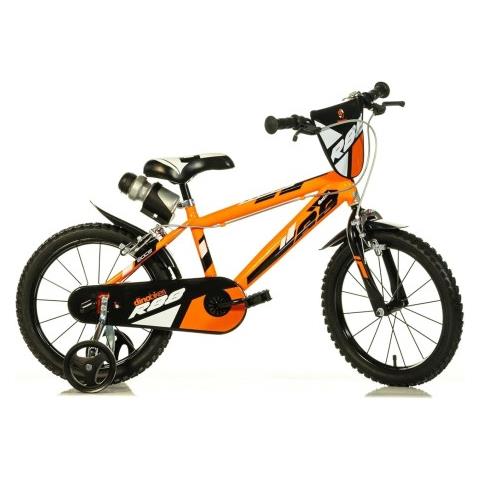 Bici Mtb Da Bambino Misura 16'' Bicicletta Da Bimbo Modello R88 Mountain Bike Con Rotelle - 16 Arancio - Foto 1