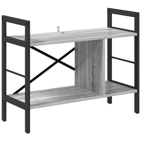 Libreria Grigio Sonoma 75 x 30 x 58,5 cm Legno multistrato - Foto 1