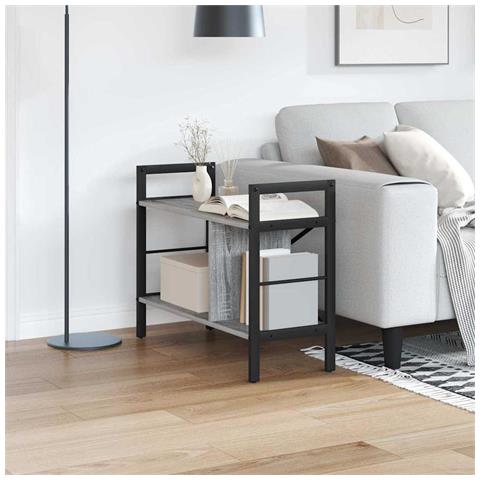 Libreria Grigio Sonoma 75 x 30 x 58,5 cm Legno multistrato - Foto 2