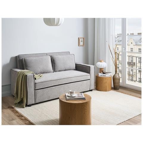 Divano Letto Uttela Tessuto Grigio - Foto 1