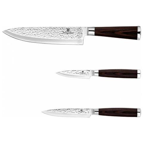 BH-2486 Shine Basalt Set di coltelli in acciaio inossidabile da 3 pezzi - Foto 1