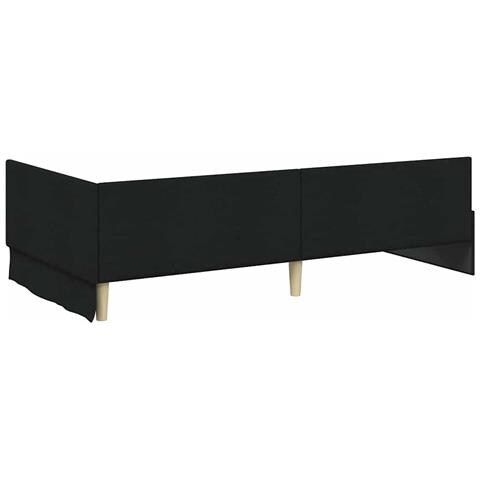 Struttura Letto Angolare con Materasso 2 pcs Verde Tessuto - Foto 9