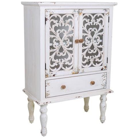 Vetrina In Legno Bianco 71x40x111h - Foto 1