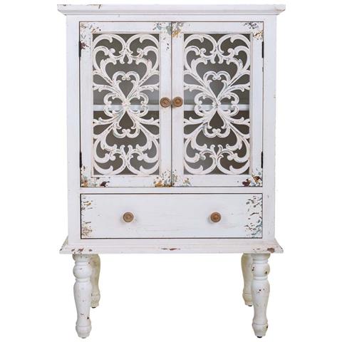 Vetrina In Legno Bianco 71x40x111h - Foto 2