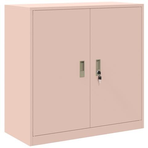 Armadio Rosa 90 x 40 x 90 cm Acciaio - Foto 1