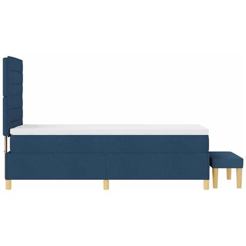 Letto a molle con materasso Blu 80 x 200 cm Tessuto - Foto 9