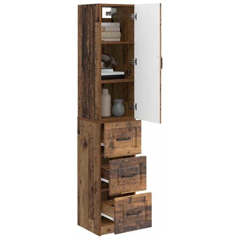 Set di armadi 2 pcs Legno antico 33 x 34,5 x 87 cm - Foto 2