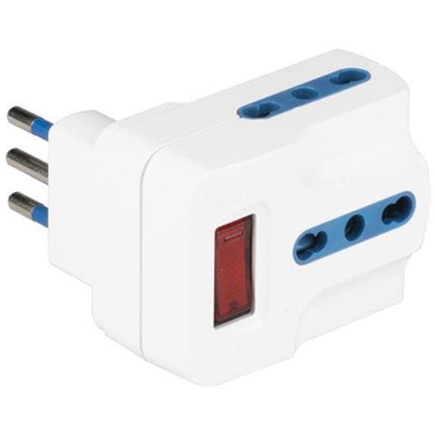 PP2387 adattatore per presa di corrente Tipo L (IT) Blu, Bianco - Foto 1