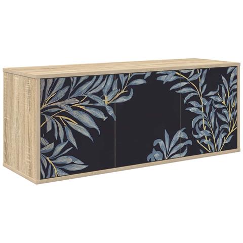 Mobile TV da Parete DOKKUM 102 x 33 x 40 cm Rovere Sonoma - Foto 1