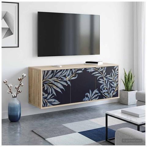 Mobile TV da Parete DOKKUM 102 x 33 x 40 cm Rovere Sonoma - Foto 2