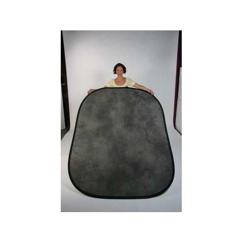 Fondale ripiegabile Bianco / Nero 180 x 275 cm - Foto 1