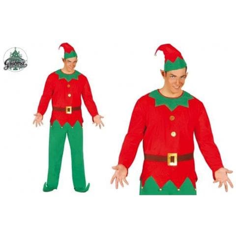 Guirca Costume Uomo Elfo Aiutante Babbo Natale ePRICE