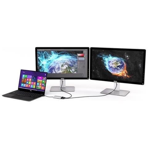 Adattatore Thunderbolt 3 a doppio HDMI - Compatibile Mac e Windows - 4K 60Hz - Convertitore USB-C TB3 a HDMI - Foto 2