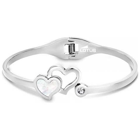 Bracciale Donna Style In Acciaio Rigido Con Cuori Ls1792-2/1 - Foto 1