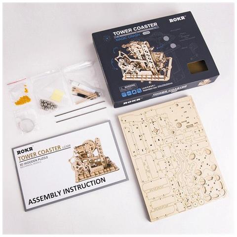 3dino Legno Con Ingegno Tower Coaster Puzzle 3d Meccanico Lg504 - Foto 11